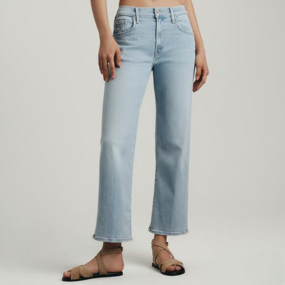 MOTHER Denim - MOTHER The Mid Rise Rambler Zip Ankle in Balls in Your Court Size 33